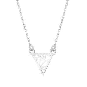Naszyjnik srebrny ażurowy trójkąt