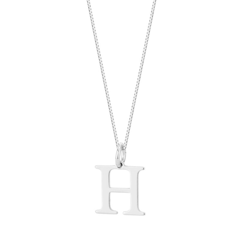 Zawieszka srebrna litera H – 1 cm