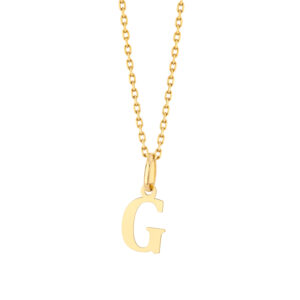 Zawieszka złota litera G – 1 cm