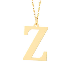 Zawieszka złota litera Z – 3 cm