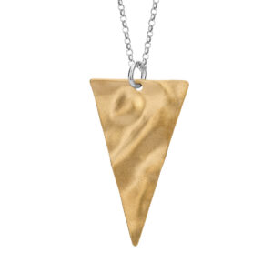 Naszyjnik pozłacany z motywem geometrycznym