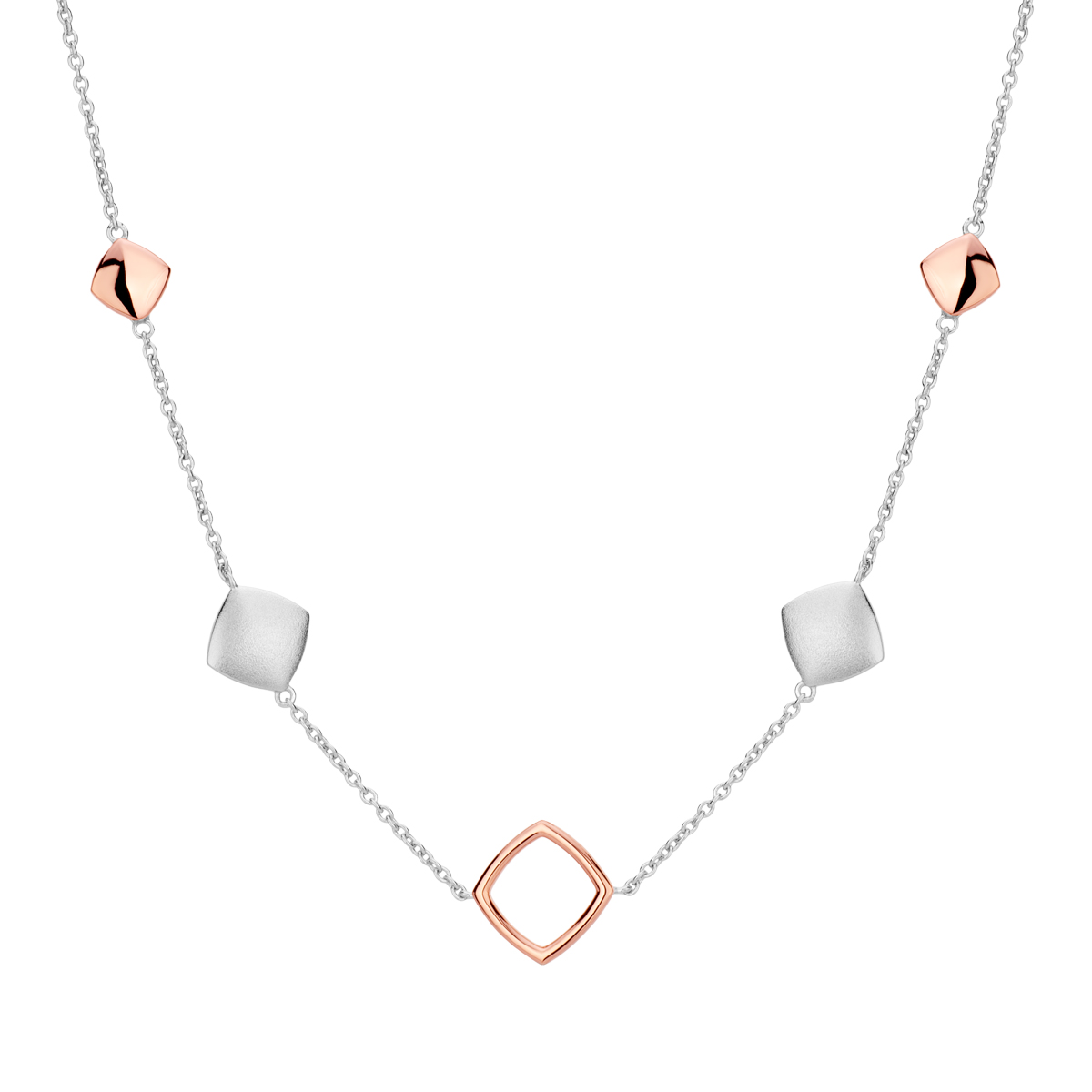 Naszyjnik srebrny z motywem geometrycznym Naszyjnik srebrny z motywem geometrycznym