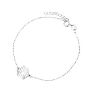 Bransoleta srebrna z kolekcji Origami