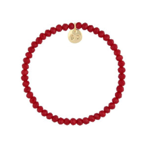 Bransoletka elastyczna z czerwonych kryształków
