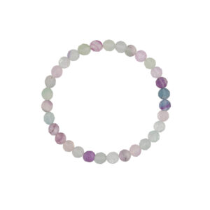 Bransoletka elastyczna z fluorytami