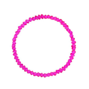 Bransoletka elastyczna z fuksjowymi kryształami