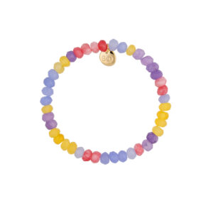 Bransoletka elastyczna z jadeitami