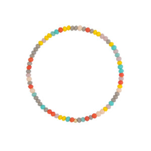 Bransoletka elastyczna z kolorowymi kryształkami