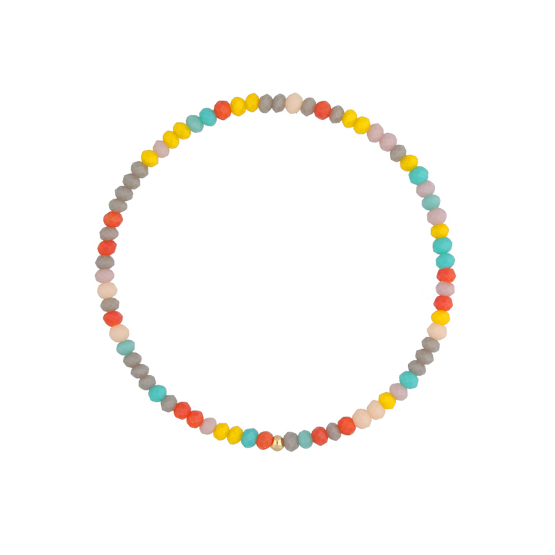 Bransoletka elastyczna z kolorowymi kryształkami Bransoletka elastyczna z kolorowymi kryształkami