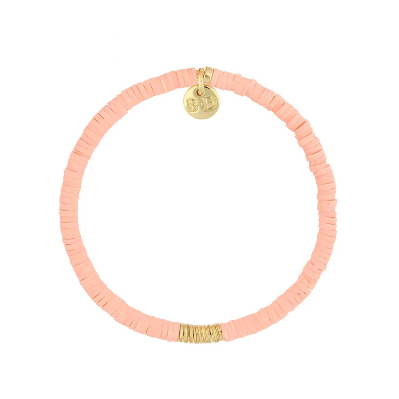 Bransoletka elastyczna z mosiądzu i modeliny Bransoletka elastyczna z mosiądzu i modeliny