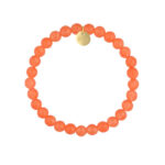 Bransoletka elastyczna z pomarańczowymi jadeitami