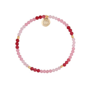 Bransoletka elastyczna z różowym kwarcem