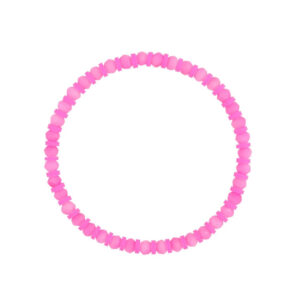 Bransoletka elastyczna z różowymi kryształami