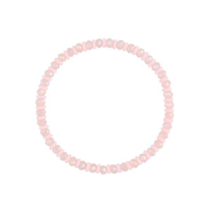 Bransoletka elastyczna z różowymi kryształkami