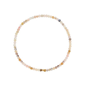 Bransoletka elastyczna z różowymi opalami