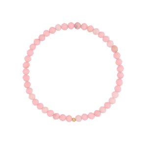 Bransoletka elastyczna z różowymi opalami