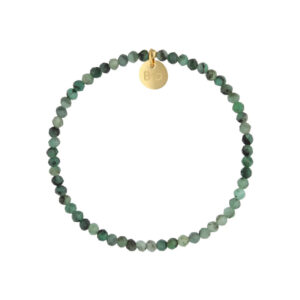 Bransoletka elastyczna ze szmaragdami