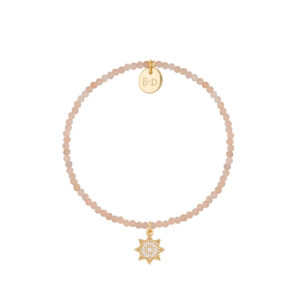 Bransoletka na gumce z kamieniem słonecznym