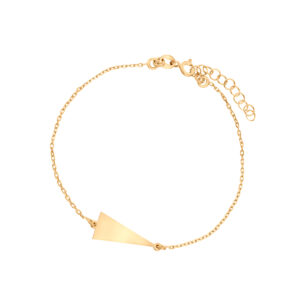 Bransoletka pozłacana geometryczna