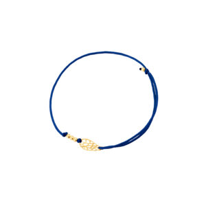 Bransoletka pozłacana na sznurku