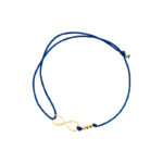 Bransoletka pozłacana na sznurku