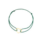 Bransoletka pozłacana na sznurku