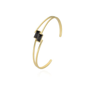 Bransoletka pozłacana z cyrkoniami