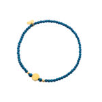 Bransoletka pozłacana z hematytów