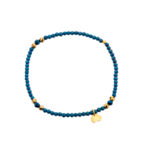 Bransoletka pozłacana z hematytów