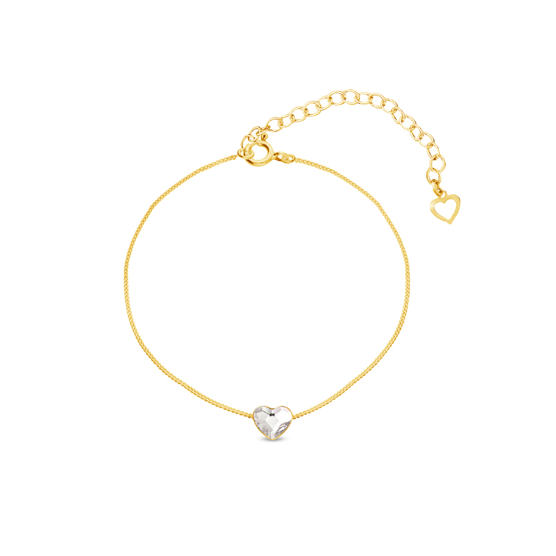 Bransoletka pozłacana z kryształem Bransoletka pozłacana z kryształem