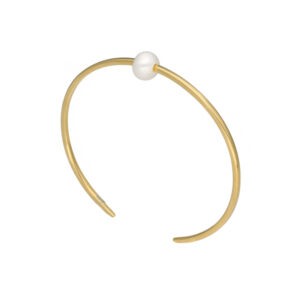 Bransoletka pozłacana z perłą