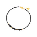 Bransoletka pozłacana ze spineli