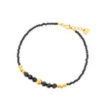 Bransoletka pozłacana ze spineli