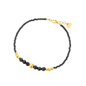 Bransoletka pozłacana ze spineli