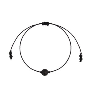 Bransoletka regulowana ze sznurka z agatami
