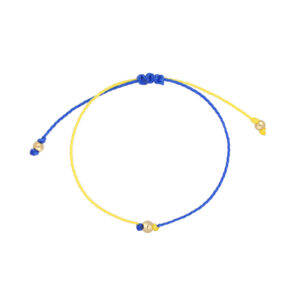 Bransoletka regulowana ze sznurka z kuleczką