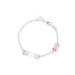 Bransoletka srebrna blaszką