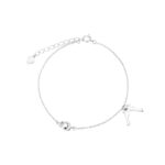 Bransoletka srebrna kłódka i klucz