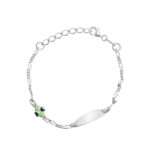 Bransoletka srebrna z blaszką