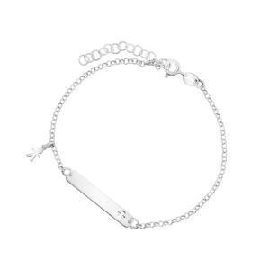 Bransoletka srebrna z blaszką