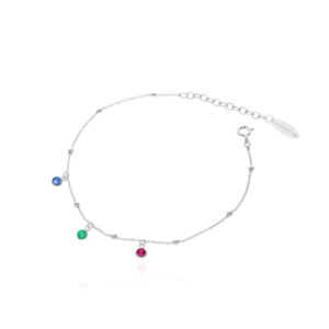 Bransoletka srebrna z cyrkoniami