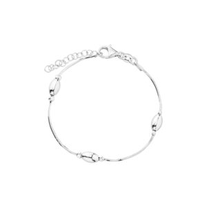 Bransoletka srebrna z fasolkami