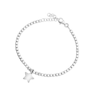 Bransoletka srebrna z gwiazdą