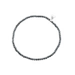 Bransoletka srebrna z hematytów