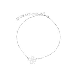 Bransoletka srebrna z koniczyną