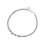 Bransoletka srebrna z krzemu