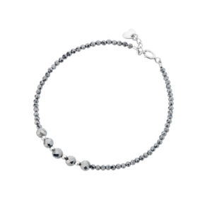 Bransoletka srebrna z krzemu