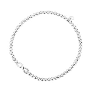 Bransoletka srebrna z kuleczek