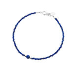 Bransoletka srebrna z lapis lazuli