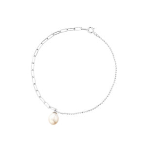 Bransoletka srebrna z perłą